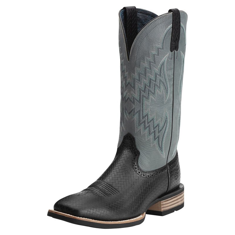 Ariat Tycoon Siyah / Gri Western Csizma Erkek (31146-713)